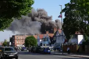 Firefighters Battle Blaze at Golders Green Commercial Property