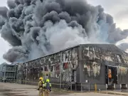 Firefighters Battle Massive Blaze at Cheshire Chicken Farm
