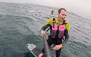 Foil Boarders Recount Terrifying Shark Chase Off California Coast