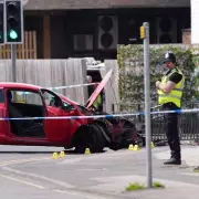 Footballer fighting for life after car ploughs into group in Arnold