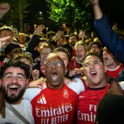 Ian Wright Joins Arsenal Fans Celebrating Historic Premier League Title