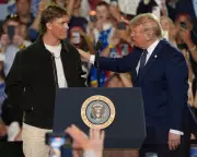 Jaxson Dart and Abdul Carter Attend Trump Rally with Giants