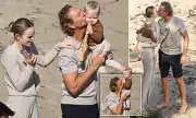 Justin Hemmes and Madeline Holtznagel Share Rare PDA with Son Jaegar