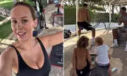 Kate Ferdinand Flaunts Fit Physique in Family Workout with Rio and Kids in Dubai