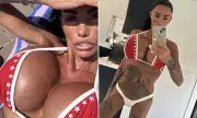 Katie Price Flaunts Red Bikini After Instagram Suspension Over Nudity Claims