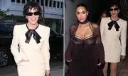 Kim Kardashian and Kris Jenner Dine at Spago in Beverly Hills
