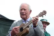 King Charles plays ukulele and Queen Camilla enjoys ice cream in Northern Ireland