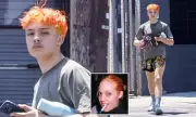 Knox Jolie-Pitt Debuts Fiery Orange Hair, Mirroring Mom Angelina's 90s Look