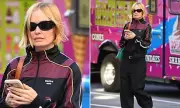 Lara Worthington Stuns in New York with Trendy Martine Rose Jacket