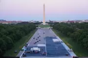 Lawsuit Challenges Trump's 'American Flag Blue' Reflecting Pool Renovation