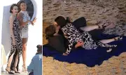 Lily Collins Films Emily In Paris Finale on Mykonos Beach