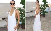 Maura Higgins Stuns in White Dress at Sports Illustrated Party in Miami