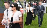 Michael Owen and Children Gemma and James Attend Boodles Festival Day Two