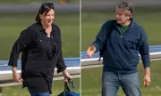 Miranda Hart Arrives in Scotland with Husband for Celebrity Traitors Filming