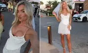 Molly Smith Stuns in Bridal Mini Dress at Ibiza Hen Do Ahead of Wedding