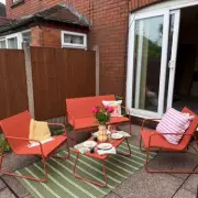 New Homeowner's Habitat Patio Set Transforms Garden with Vibrant Style