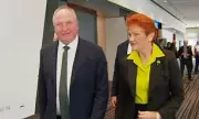 Pauline Hanson Heard Calling Reporter 'Nasty B****' in Heated Exchange