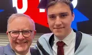 PM's Son Nathan Albanese Debuts Mullet and Moustache at Federal Budget