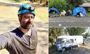 Portland father fined for hedge after months of encampment pleas