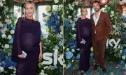 Pregnant Laura Whitmore Shows Baby Bump at Sky BAFTA Pre-Party