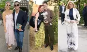 Pregnant Vogue Williams Shows Baby Bump at Chelsea Flower Show