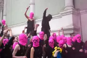 Pussy Riot and FEMEN Protest Russian Pavilion at Venice Biennale