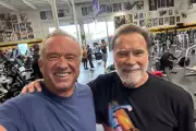 RFK Jr. and Arnold Schwarzenegger Work Out Together at Gold's Gym