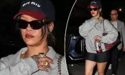 Rihanna Channels Chic Style in NYC with Miu Miu Hat and Chunky Gold Rings