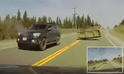 Runaway Boat Crashes Into Family Car on Canadian Road Trip