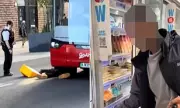 Shoplifter rolls under bus after stealing cheese, attacks police