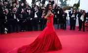 Simone Ashley Stuns in Fishtail Gown at Cannes Film Festival Premiere