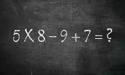 Simple Math Equation Stumps Internet: Can You Solve 5x8-9+7?