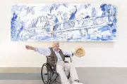 Sir Quentin Blake Unveils Mural Ahead of Illustration Centre Opening in London