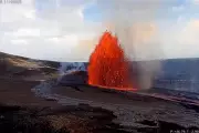 Spectacular Eruption at Hawaii's Kilauea Volcano Sends Lava High