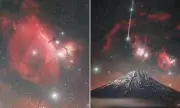 Stunning Photo Captures Comet Over New Zealand's Mount Taranaki