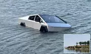 Texas Man Arrested for Driving Tesla Cybertruck into Lake Using 'Wade Mode'