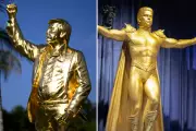 The Boys Creator Reacts to Real-Life Gold Trump Statue Mirroring Show Scene