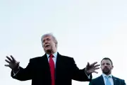 Trump Visits Lincoln Memorial Reflecting Pool Renovation Site
