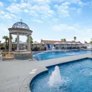 UK Holiday Park with Mediterranean-Style Pool and Palm Trees Feels Like Spain