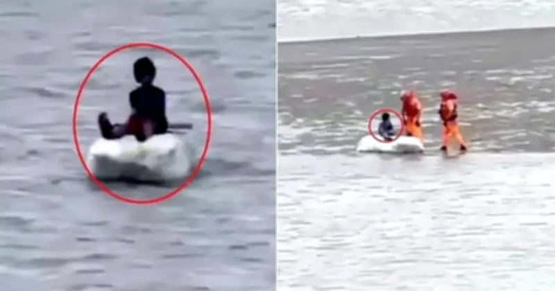 11-Year-Old Boy Found Floating on Polystyrene at Sea After Missing School