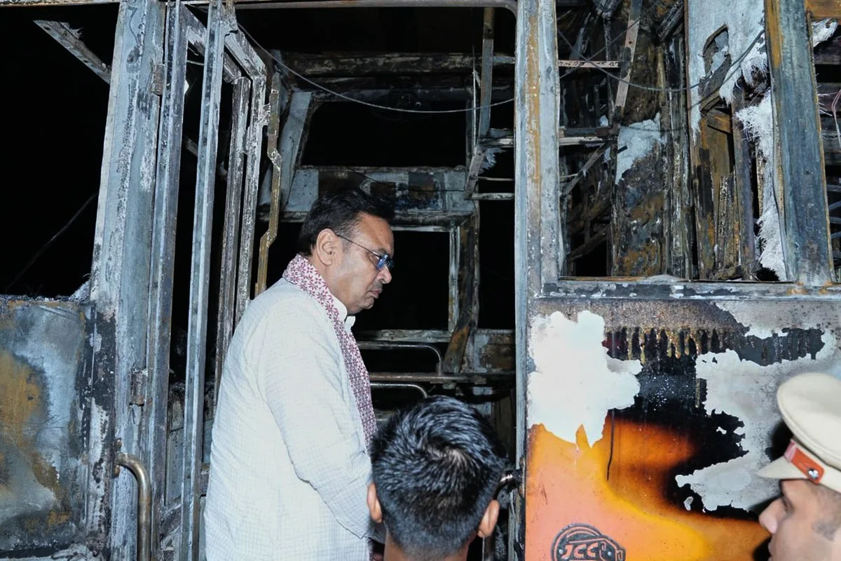 At least 20 dead in bus fire in Rajasthan, India