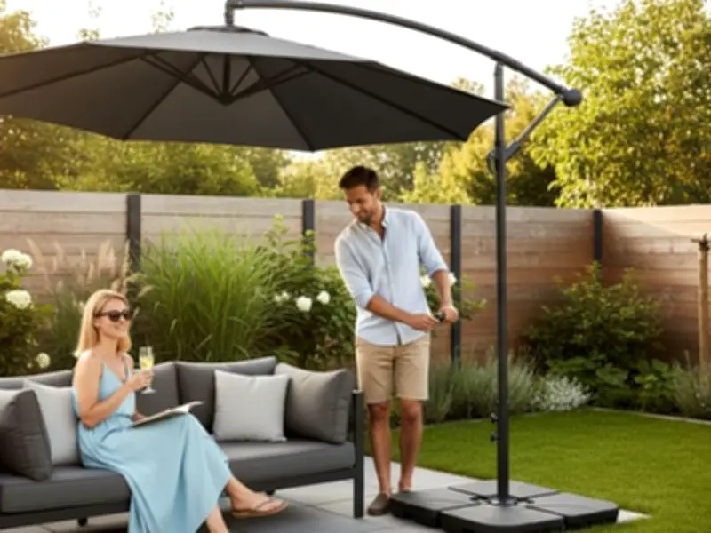 £270 'First Class' Garden Parasol Slashed to £110 at Wowcher