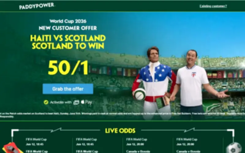 50/1 for Scotland to Beat Haiti at World Cup with Paddy Power Offer