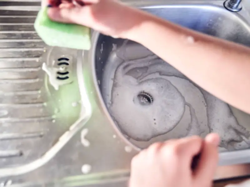55p Bleach Hack Restores Sparkle to Stainless Steel Sinks