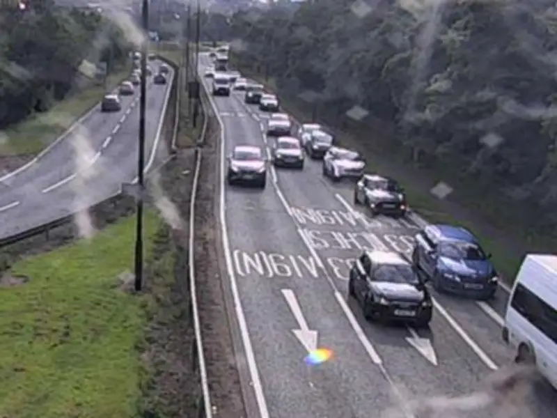 A19 crash in Sunderland causes five-mile tailback and 45-minute delays