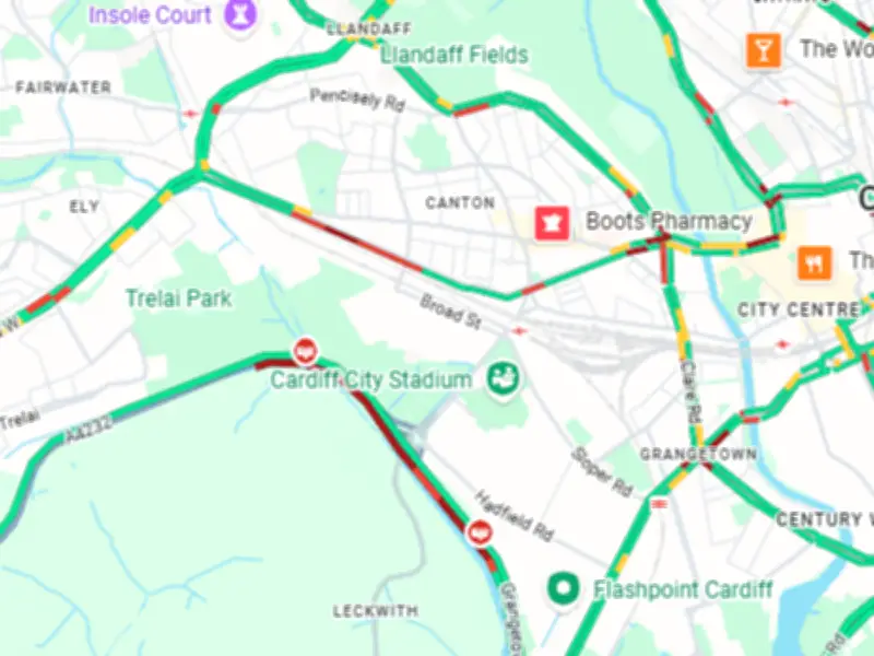 A4232 Cardiff Route Blocked by Police Incident - Live Updates