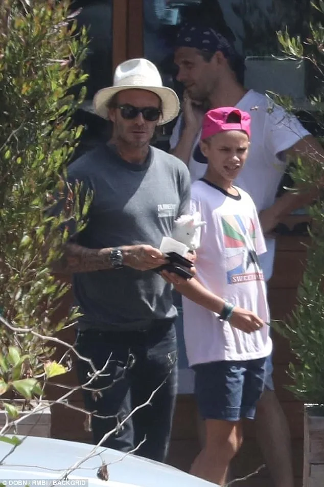 David Beckham Spotted Looking Downcast During Family Outing in Hollywood