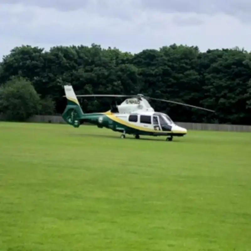 Air Ambulance Lands in Tynemouth Park After Medical Incident