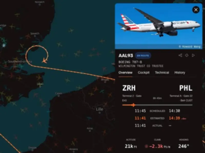 American Airlines Flight Diverts to Heathrow After Medical Emergency