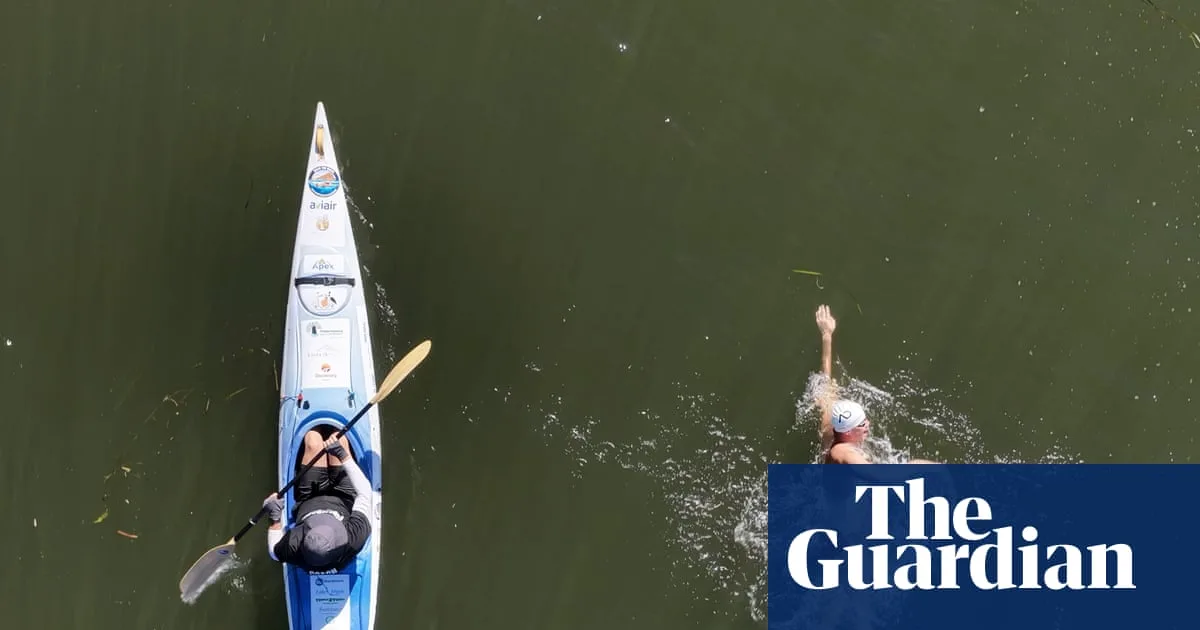 Andy Donaldson Smashes Crocodile River Swim Record in Australia's Ord River